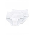 Schiesser sport slip 2-pack Original Feinripp - wit