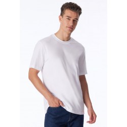 Schiesser t-shirt ronde hals 2 pack essentials american shirts wit heren