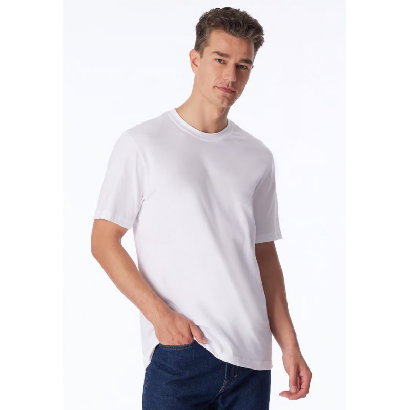 Schiesser t-shirt ronde hals 2 pack essentials american shirts wit heren Schiesser t-shirt ronde hals 2 pack essentials american shirts wit heren