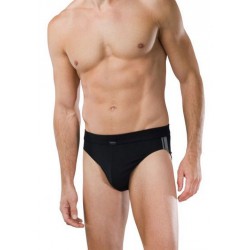 Schiesser Slip - Cotton Stretch - 3-pack (set van 3 slips) - zwart