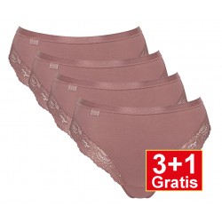 Sloggi Romance dames Tai - cacao - 3+1 GRATIS - uw voordeel : 16,99 €