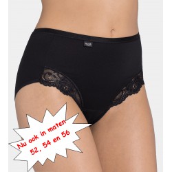 Sloggi slip dames Romance Maxi - zwart - Herfstactie : tijdelijk 25 % korting