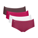 Sloggi dames Basic+ Midi slip 3+1 gratis - 0033