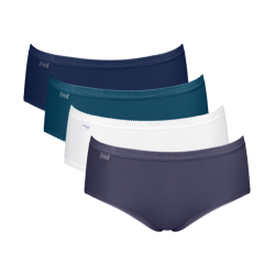 Sloggi dames Basic+ Midi slip 3+1 gratis - PW01