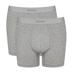 Sloggi men Ever Ease Short "2-pack" lichtgrijs  Herfstactie : tijdelijk 25 % korting
