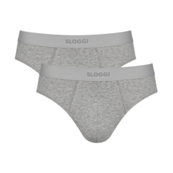 Sloggi men Ever Ease slip "2-Pack" lichtgrijs Herfstactie : tijdelijk 25 % korting
