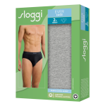 Sloggi men Ever Ease slip "2-Pack" lichtgrijs Herfstactie : tijdelijk 25 % korting