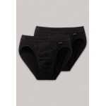 Schiesser Rioslip Authentic - 2-pack - set van 2 slips - zwart
