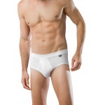 Schiesser sportslip met opening Authentic - 2-pack - zwart 