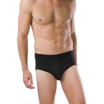 Schiesser sportslip met opening Authentic - 2-pack - zwart 