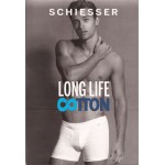 Schiesser fietsshort cyclist long life cotton - wit 