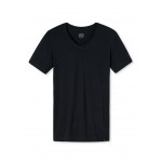 Schiesser T-Shirt korte mouwen long life Soft Zwart