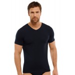 Schiesser T-Shirt korte mouwen long life Soft Zwart
