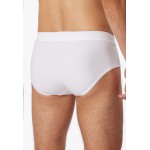 Schiesser midi sportslip met opening Long Life Cotton - wit
