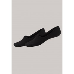 Schiesser sneakersokken 2-pack zwart - Long Life Cool