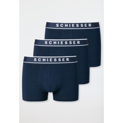 Schiesser 95/5 Heren Shorts - 3 pack donkerblauw