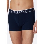 Schiesser 95/5 Heren Shorts - 3 pack donkerblauw