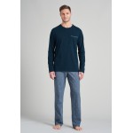 Schiesser pyjama lange broek Heren Nightblue 