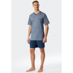 Schiesser H pyjama kort V-hals