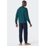 Schiesser pyjama lange broek Heren Essentials Nightwear 