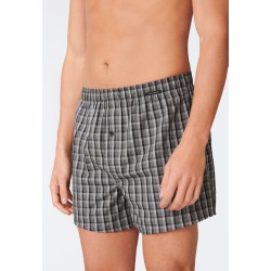 Schiesser 2-pack  zwart geruit - Boxershorts Multipack