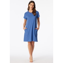 Schiesser slaapshirt korte mouw  royal - Casual Essentials 819