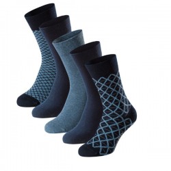 Schiesser Herensokken- set van 5 meerkleurig - Bluebird 909