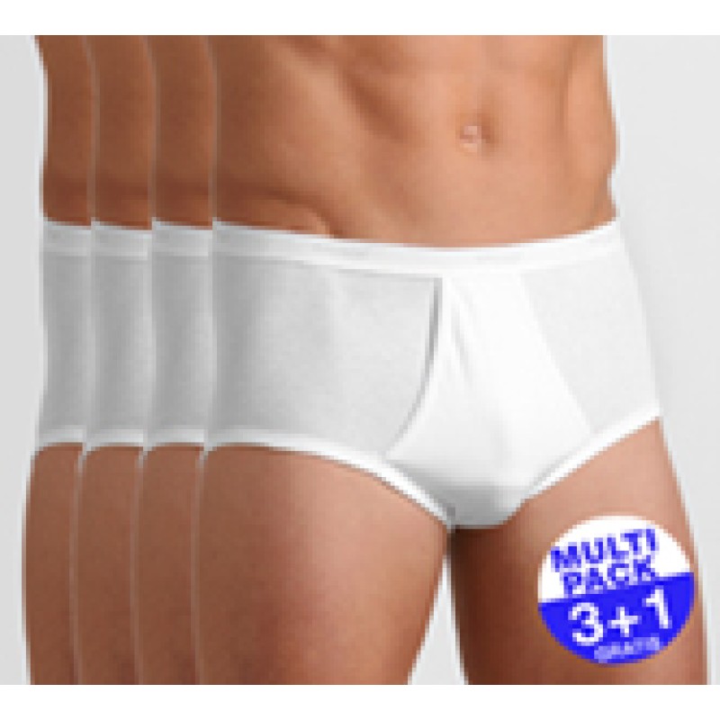 Sloggi Men Basic Maxi Wit - 3+1 Gratis Sloggi Men Basic Maxi Wit - 3+1 Gratis