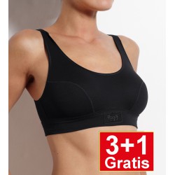 Sloggi Double Comfort Top - zwart - 3+1 GRATIS - uw voordeel : 21,95 €