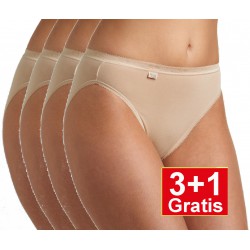 Sloggi Basic+ Tai - set van 4 slips - huidskleur - 3+1 GRATIS - uw voordeel : 14,95 €