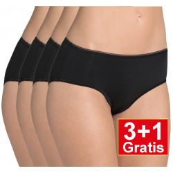 Sloggi Feel Sensational Midi - zwart - 3+1 GRATIS - uw voordeel : 17.95 €