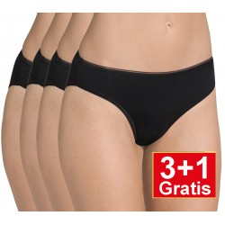 Sloggi Feel Sensational Tai - zwart - 3+1 GRATIS - uw voordeel : 17,95 €