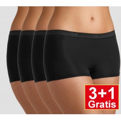 Sloggi Sensual Fresh short - set van 4 shorts - zwart - 3+1 GRATIS - uw voordeel : 16,90 €