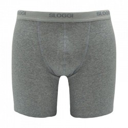 Sloggi men Basic Long boxershort met lange pijpjes - grijs - Herfstactie : tijdelijk 25 % korting