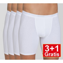Sloggi men Basic Long - wit - 3+1 GRATIS - uw voordeel : 19,95 €