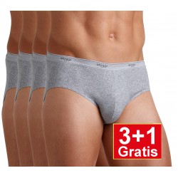 Sloggi slip Basic Midi H - lichtgrijs - 3+1 GRATIS - uw voordeel : 16,90 €