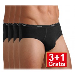 Sloggi slip Basic Midi H - zwart - 3+1 GRATIS - uw voordeel : 16,90 €