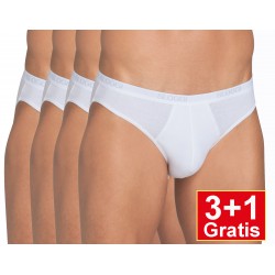 Sloggi men Basic Mini - set van 4 slips - wit - 3+1 GRATIS - uw voordeel : 16,90 €