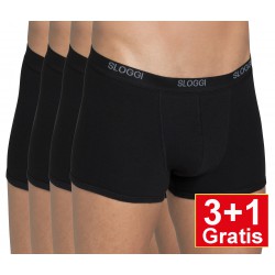 Sloggi men Basic Short - set van 4 slips - zwart - 3+1 GRATIS - uw voordeel : 16,90 €