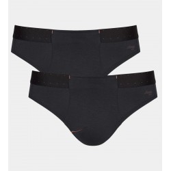 Sloggi men Made Midislip  2-pack - zwart