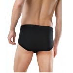 Schiesser sportslip met opening Authentic - 2-pack - zwart 